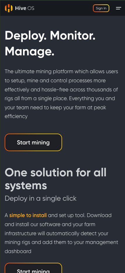 Visit Hive OS