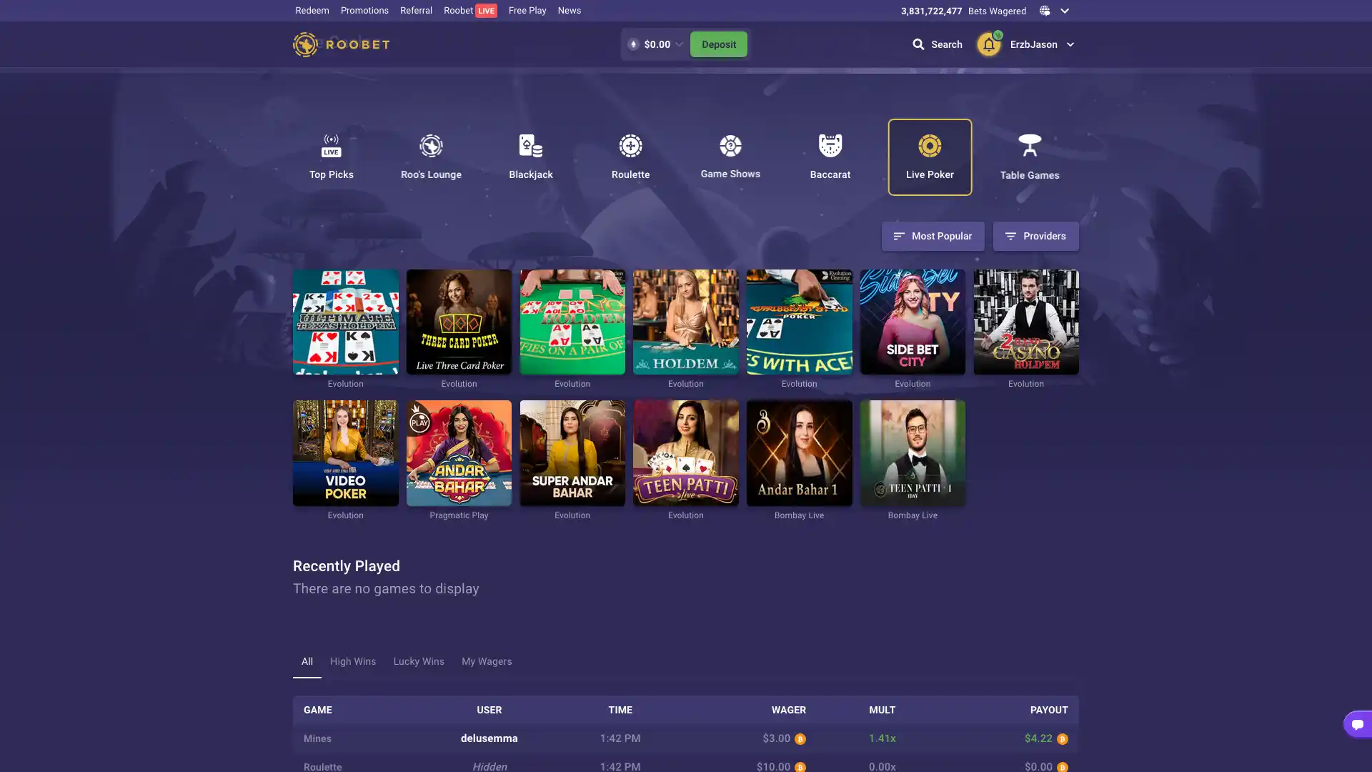 Roobet Casino Image