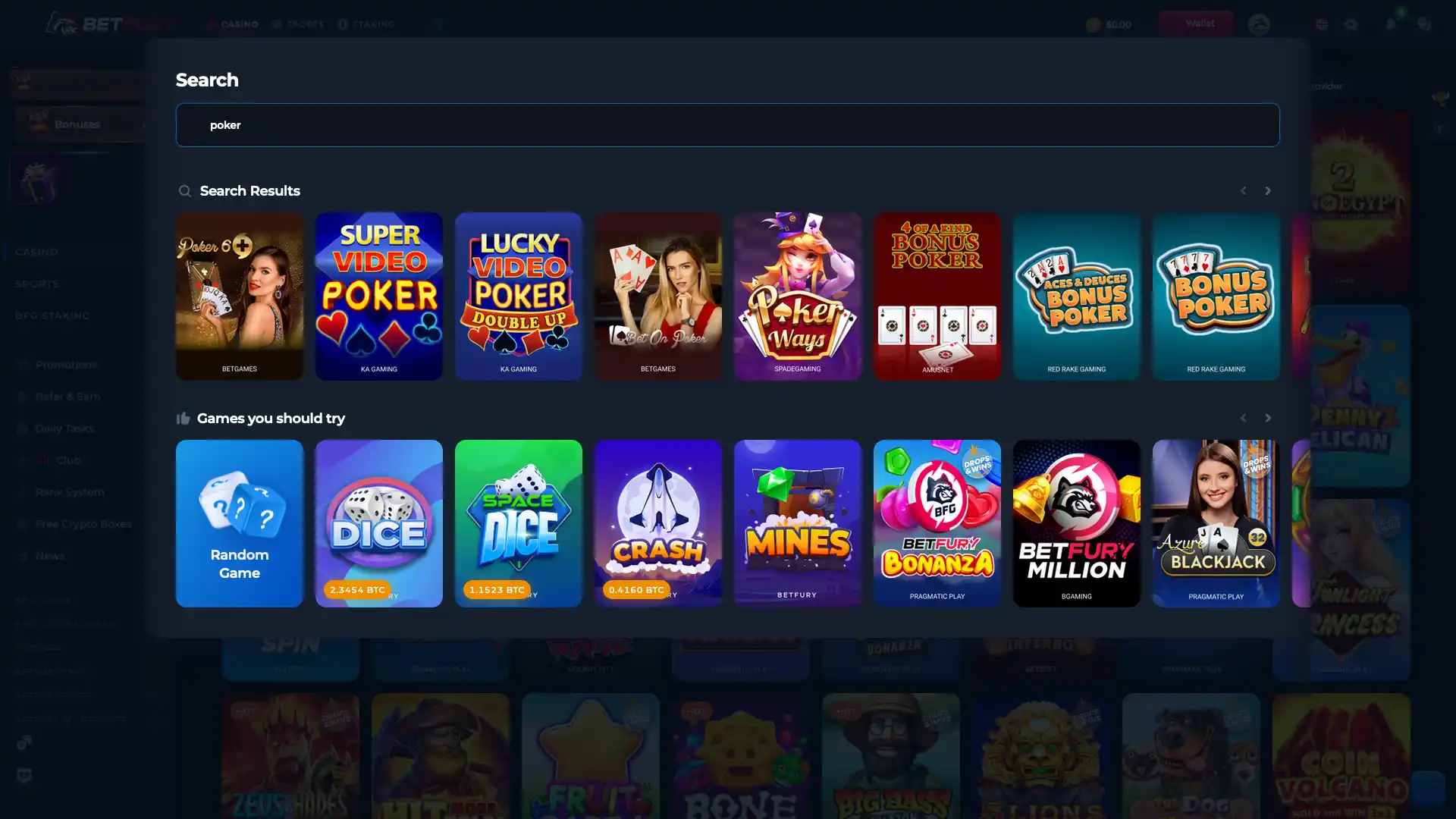 Betfury casino